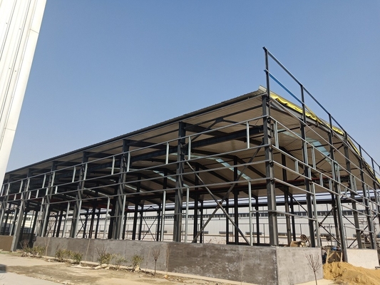 Konstruksi Baja Prefab Anti Api Tinggi Bangunan Pusat Kegiatan Stadion
