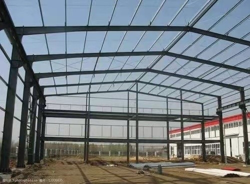 Bangunan Baja Industri Pertanian OEM Double Span Pra Rekayasa Gudang