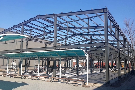 Lokakarya Struktur Baja yang Disesuaikan Pintu Panel Sandwich Bangunan Prefab