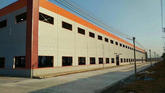 H Bagian Balok Prefabrikasi Metal Warehouse Aluminium Alloy Window