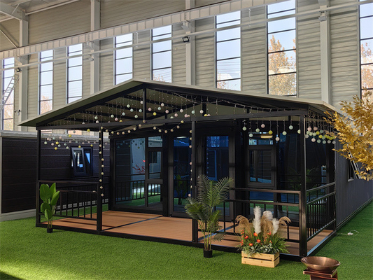 20FT / 40FT Mobile Expandable Prefab Rumah Dengan Toilet
