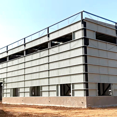 Struktur Baja Solusi Rumah Prefab Rumah Kerangka Baja Ridge Tunggal
