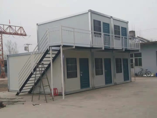 Struktur Baja Pengukur Ringan Rumah Prefab Vila Prefab Untuk Ketahanan Cuaca Tempat Tinggal