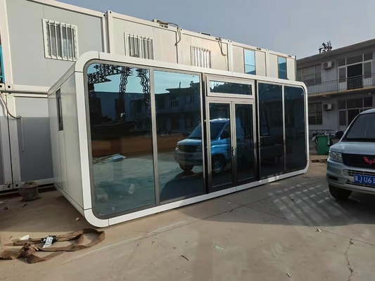 OEM Dua Kamar Tidur Pengiriman Kontainer Rumah 0.326mm-0.476mm Lembar THC