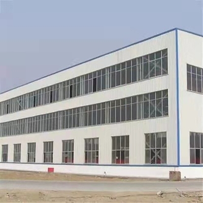Struktur Baja Galvanis Ringan yang Dicat Bengkel Modular Prefabrikasi