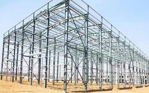 Q235 Q345 Pertanian Baja Bangunan Metal Shed Shed Cattle Yards