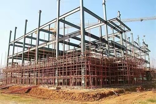 Tahan Angin Dua Lantai Baja Pengukur Cahaya Villa Konstruksi Rumah LGSF Berdinding Tipis