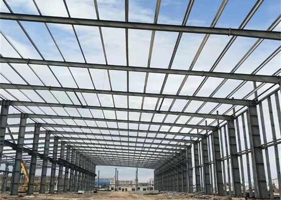 Lokakarya Struktur Baja Anti Seismik Q345B Q235B Bangunan Gudang Logam Prefab