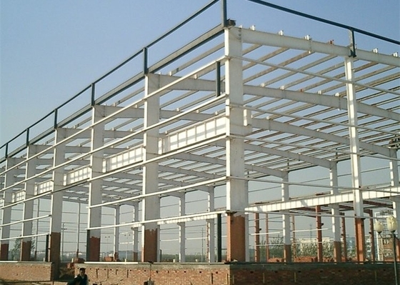 Lokakarya Struktur Baja Anti Seismik Q345B Q235B Bangunan Gudang Logam Prefab