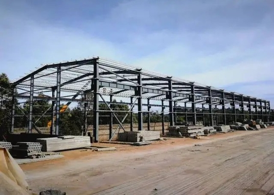CE Prefab Metal Framing Crane Workshop Struktur Baja Rumah