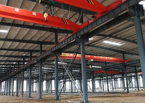 CE Prefab Metal Framing Crane Workshop Struktur Baja Rumah