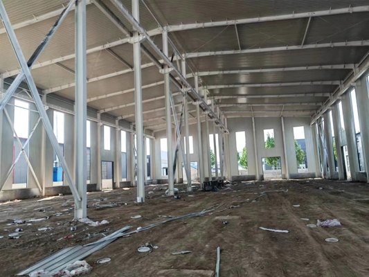 Rangka Industri Q235 Q355 Konstruksi Baja Prefab Untuk Gudang