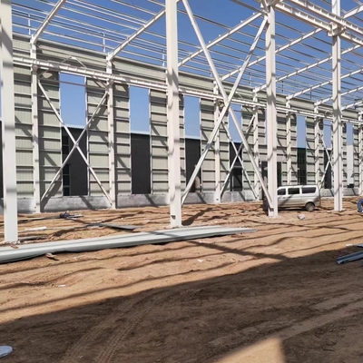 Atap Purlins Konstruksi Baja Galvanis Untuk Bangunan Gudang Komponen